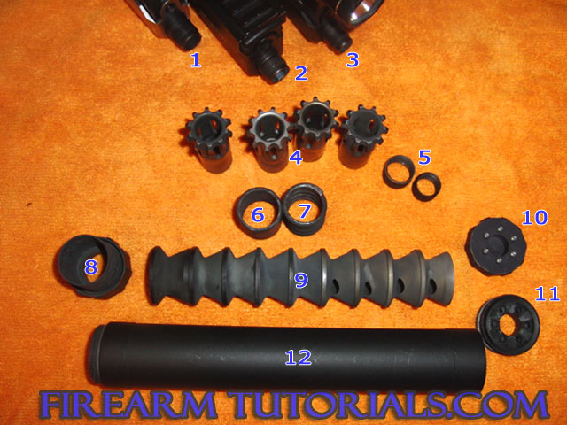 AAC Tirant 45 suppressor parts